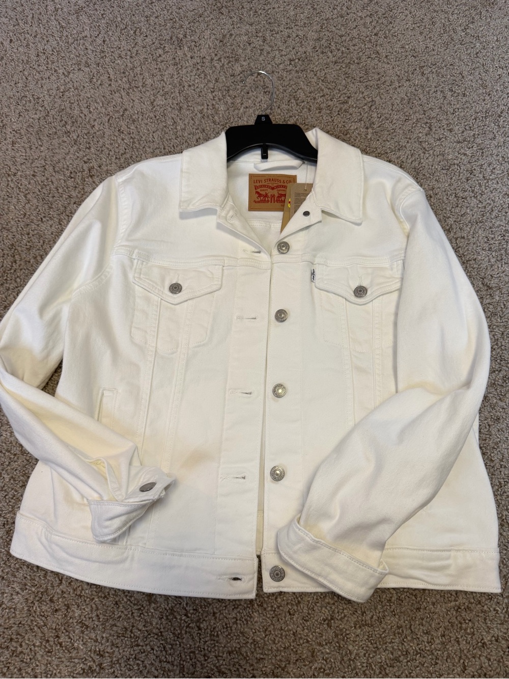 Levi's Men's White Denim Jacket - Lightweight Trucker Style